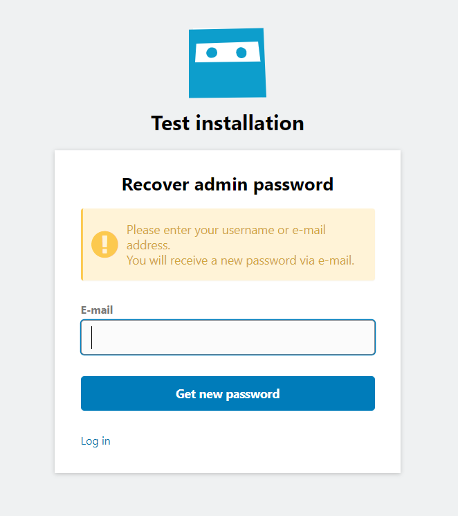 osclass oc-admin password recover